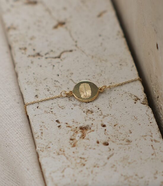 DUO // ujjlenyomat karkötő - 14k arany vermeil