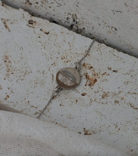 DUO // ujjlenyomat karkötő - Sterling ezüst