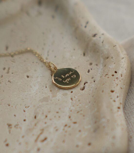 KÉZÍRÁS // nyaklánc - 14k Arany vermeil